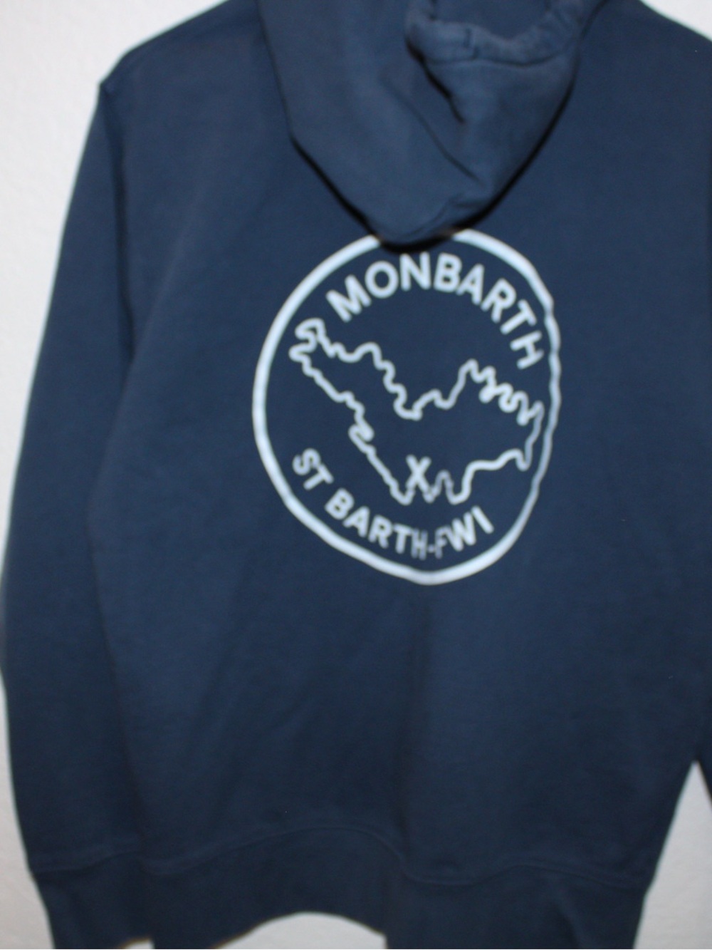 Monbarth St. Barth FWI Navy Island Logo Hoodie – Size M